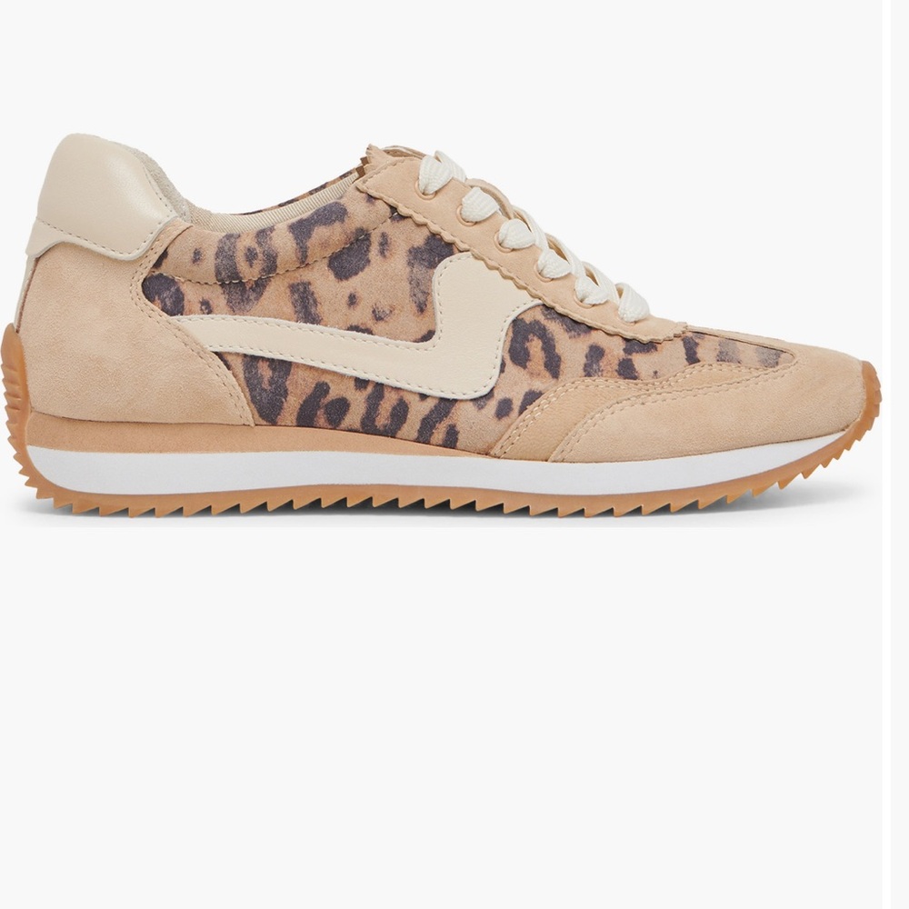 Dolce Vita Beige Leopard Sneakers